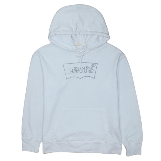 Mens UK Size S Levi's White Pullover Hoodie