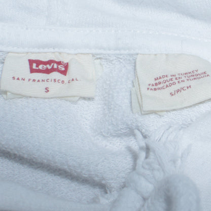 Mens UK Size S Levi's White Pullover Hoodie