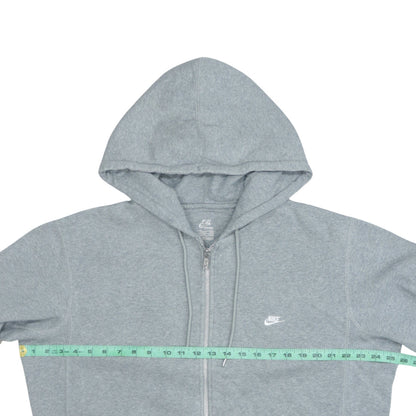 Mens UK Size L Nike Grey Full Zip Hoodie