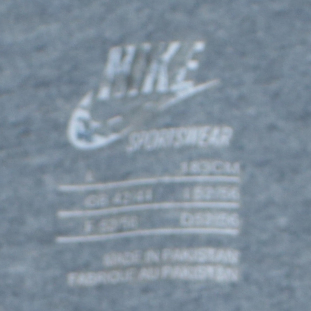 Mens UK Size L Nike Grey Full Zip Hoodie