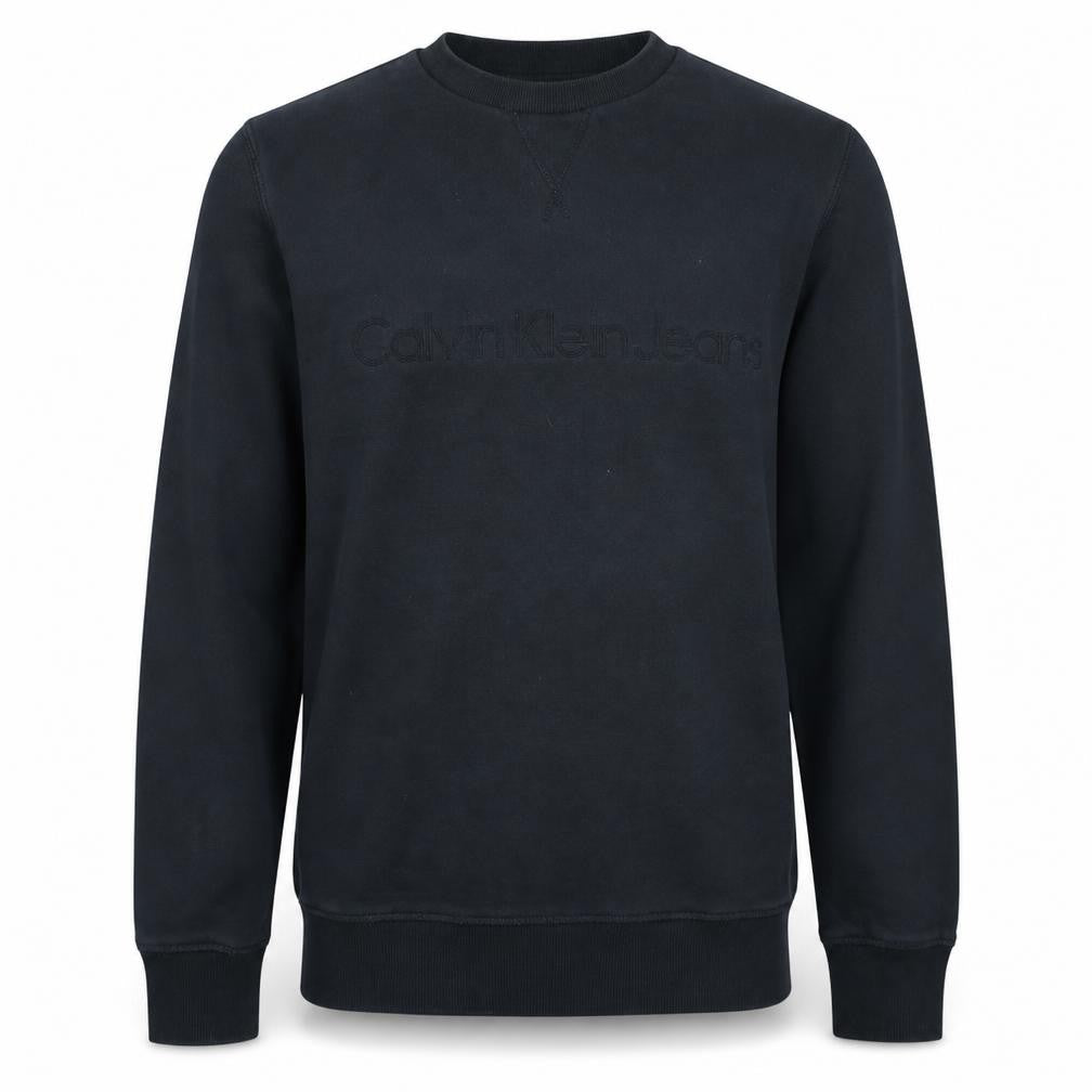 Mens UK Size L Calvin Klein Jeans Black Pullover Sweatshirt