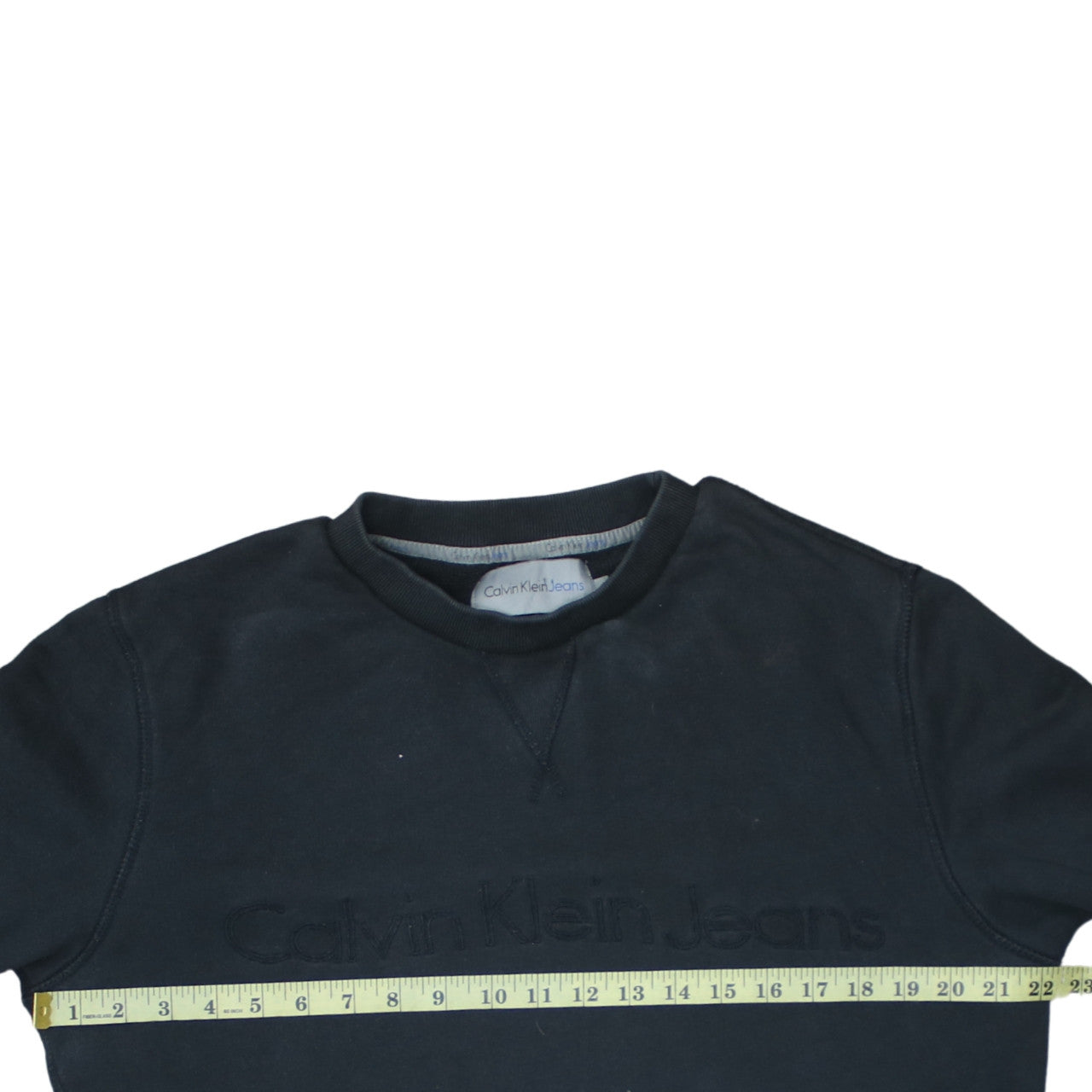 Mens UK Size L Calvin Klein Jeans Black Pullover Sweatshirt