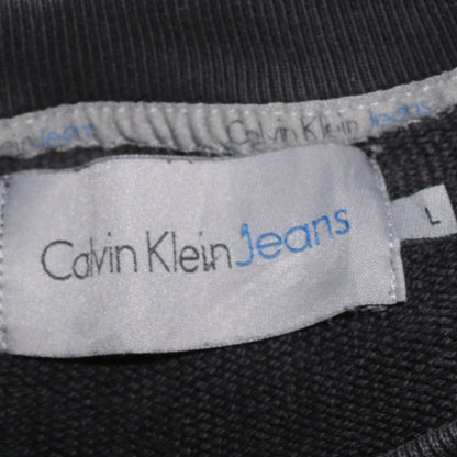 Mens UK Size L Calvin Klein Jeans Black Pullover Sweatshirt