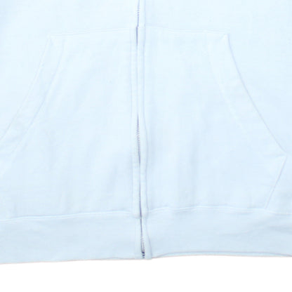 Womens UK Size XL Hanes White Full Zip Hoodie