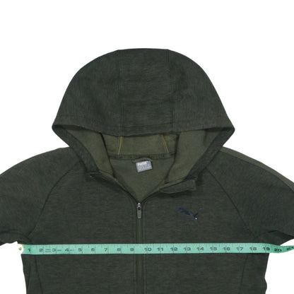 Puma Boys Green Full Zip Hoodie 14 Years Hooded Sweatshirt