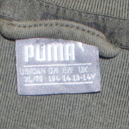Puma Boys Green Full Zip Hoodie 14 Years Hooded Sweatshirt
