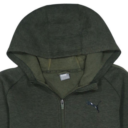 Puma Boys Green Full Zip Hoodie 14 Years Hooded Sweatshirt