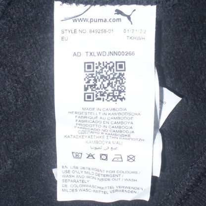 Puma Boys Black Pullover Hoodie 13-14 Years Fleece Hooded Sweatshirt
