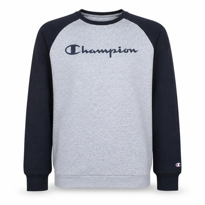 Champion Boys Grey & Black Pullover Sweatshirt 13-14 Years Regular Fit