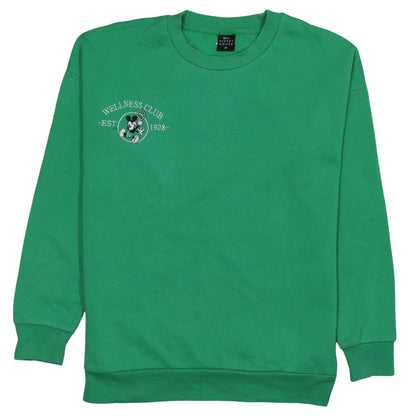 Womens UK Size M Disney Green Pullover Sweatshirt