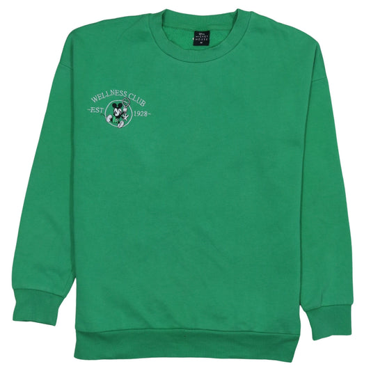Womens UK Size M Disney Green Pullover Sweatshirt