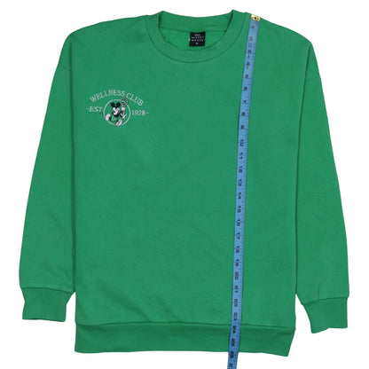 Womens UK Size M Disney Green Pullover Sweatshirt