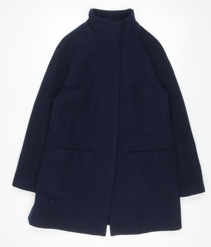 Womens UK Size 14 Marks and Spencer Blue Overcoat