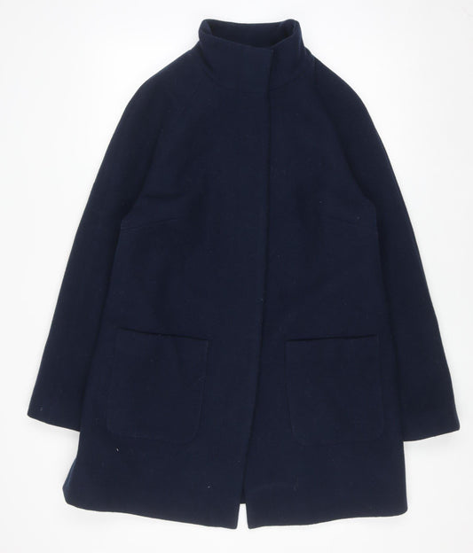 Womens UK Size 14 Marks and Spencer Blue Overcoat