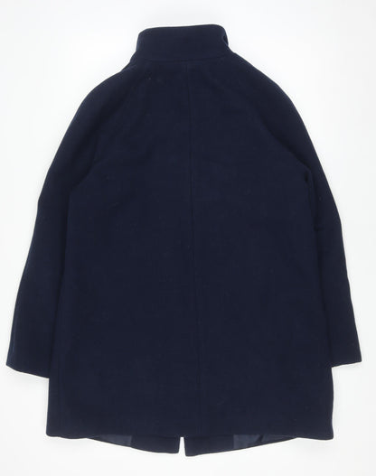 Womens UK Size 14 Marks and Spencer Blue Overcoat