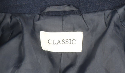 Womens UK Size 14 Marks and Spencer Blue Overcoat