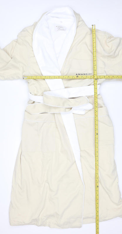 Monarch Cypress Women Beige Fleece Kimono Robe M