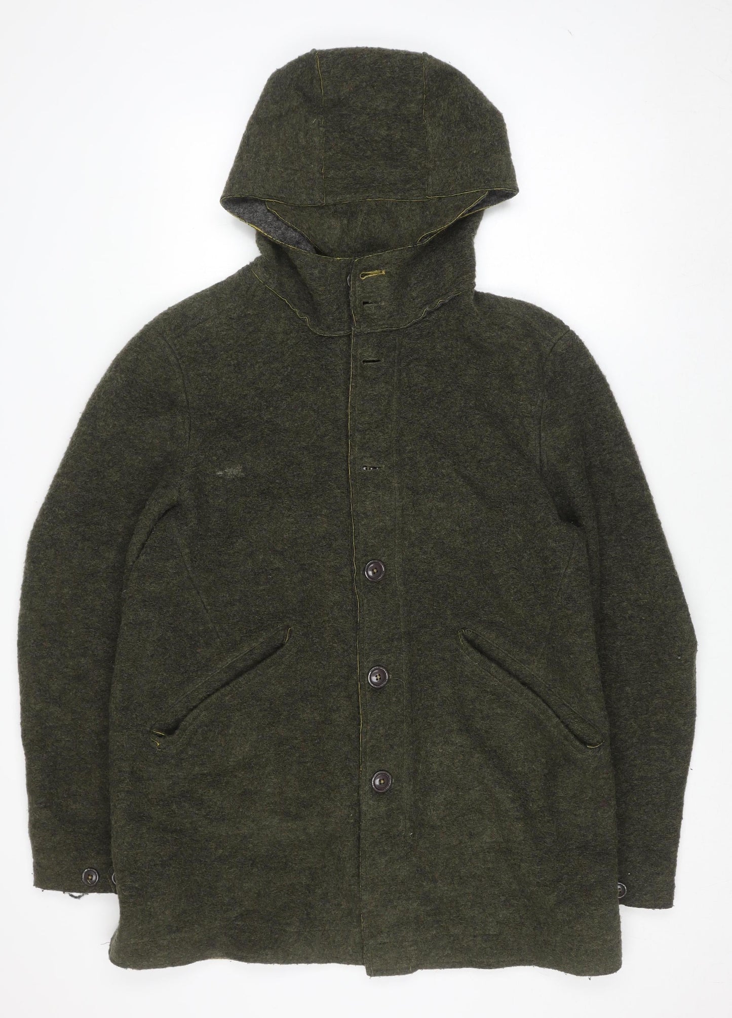Mens UK Size 2XL Ganesh Green Overcoat