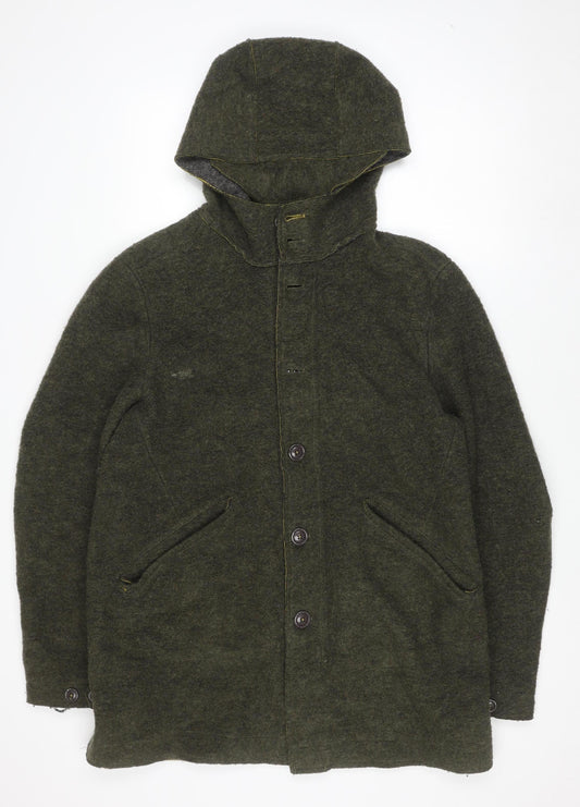Mens UK Size 2XL Ganesh Green Overcoat