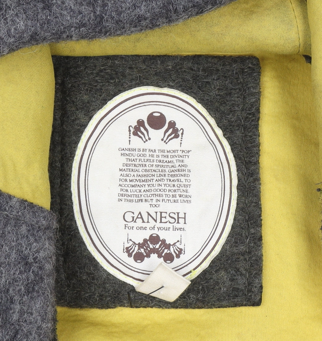 Mens UK Size 2XL Ganesh Green Overcoat