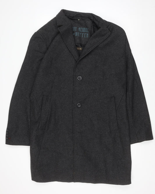 Mens UK Size 2XL Saint George by Duffer Grey Overcoat