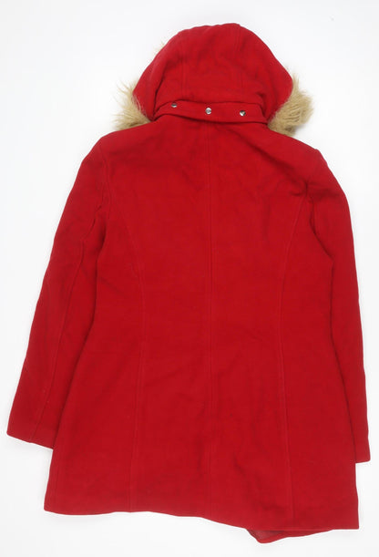 Womens UK Size 14 Dorothy Perkins Red Parka Coat