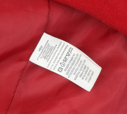 Womens UK Size 14 Dorothy Perkins Red Parka Coat