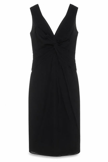 Coast Women’s Black Size 8 V-Neck Sleeveless Sheath Cocktail Dress