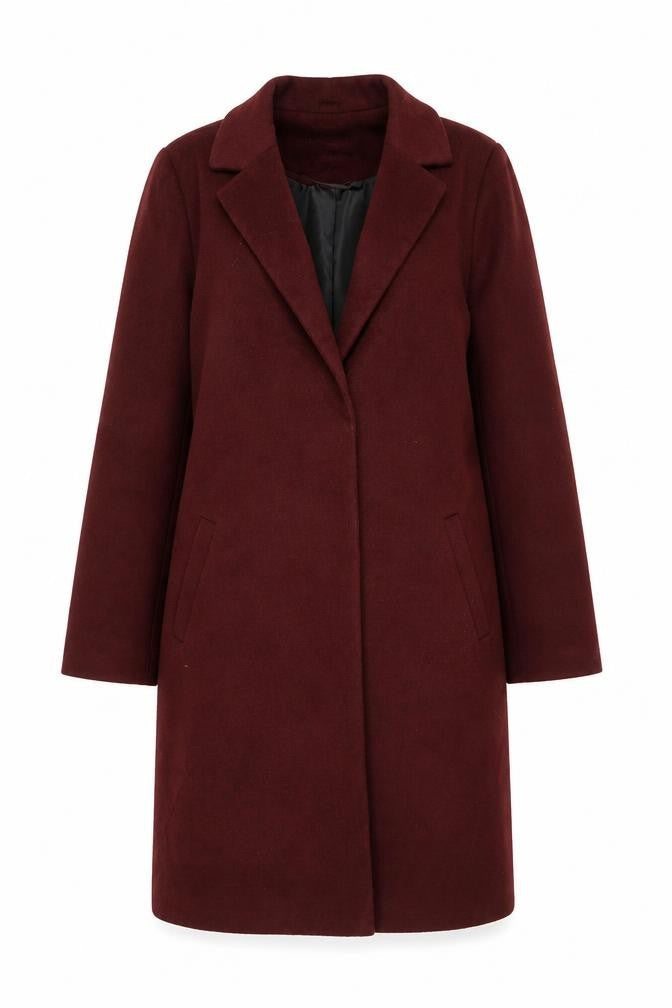 Womens UK Size 12 New Look Red Overcoat