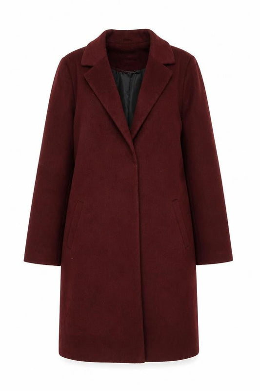 Womens UK Size 12 New Look Red Overcoat