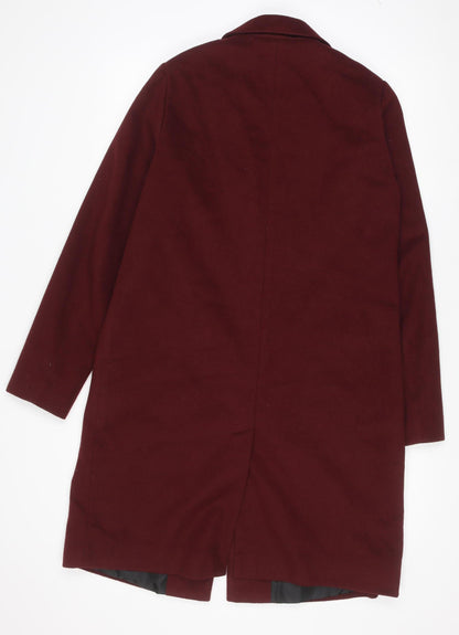 Womens UK Size 12 New Look Red Overcoat