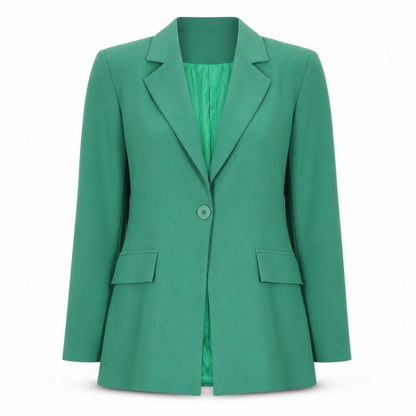 Boohoo Women’s Green Long Sleeve Blazer Jacket UK 12