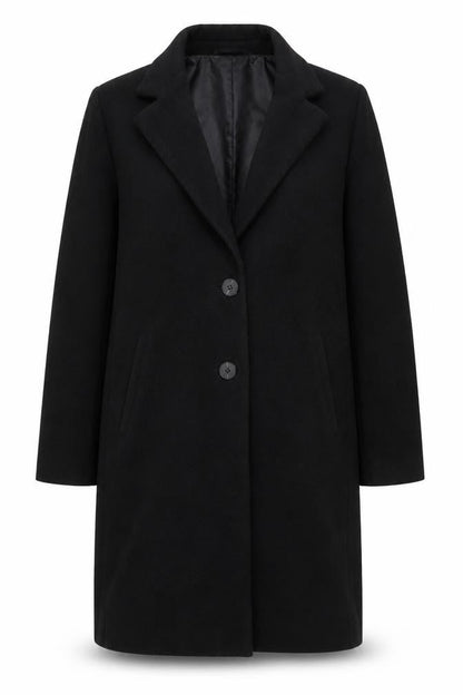 Womens UK Size L Zara Black Overcoat