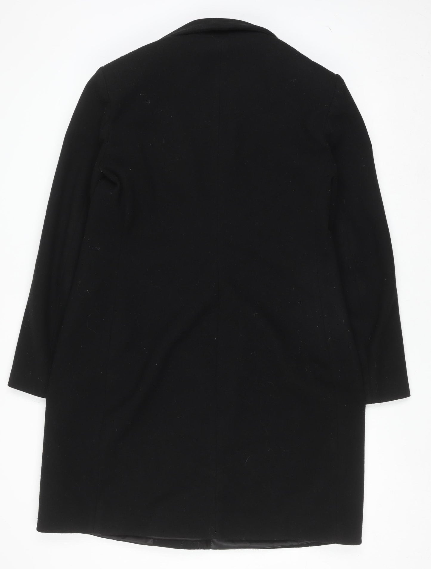 Womens UK Size L Zara Black Overcoat