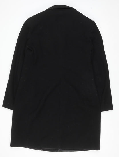 Womens UK Size L Zara Black Overcoat