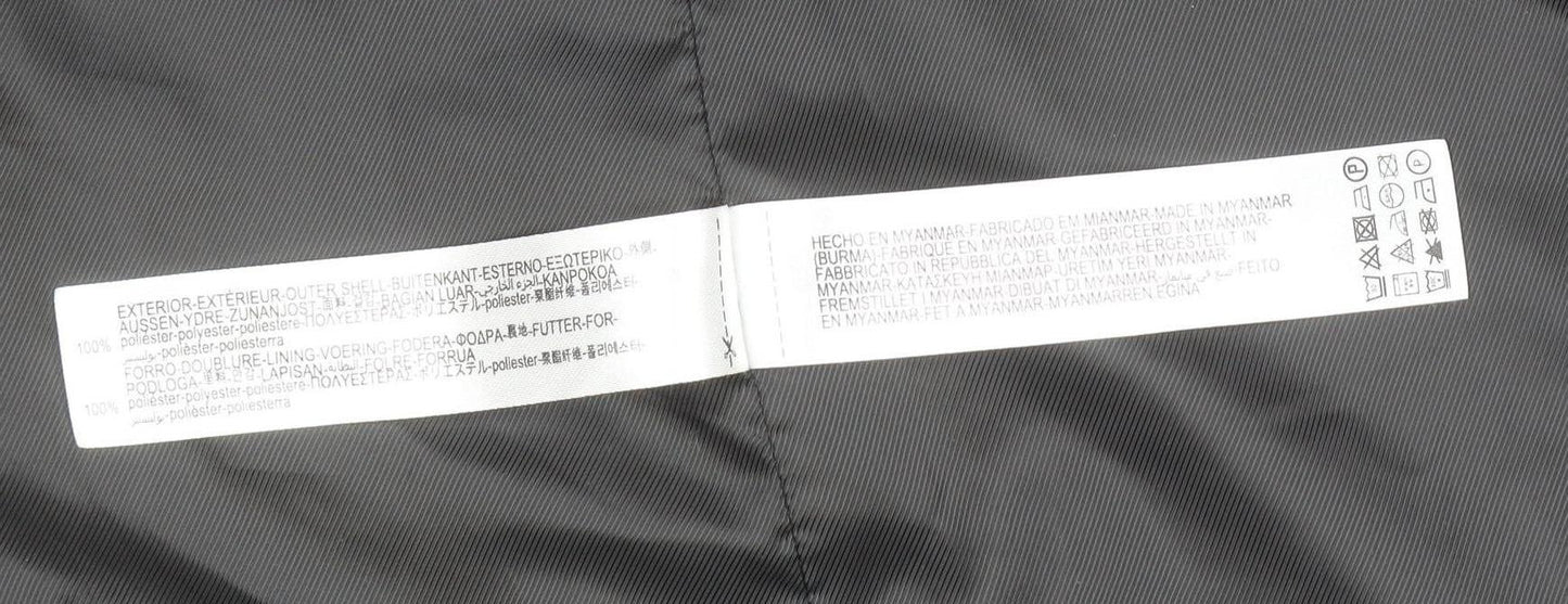 Womens UK Size L Zara Black Overcoat