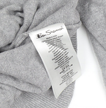 Mens UK Size M Ben Sherman Grey Pullover Jumper