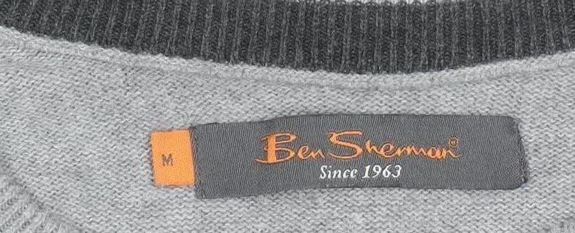 Mens UK Size M Ben Sherman Grey Pullover Jumper