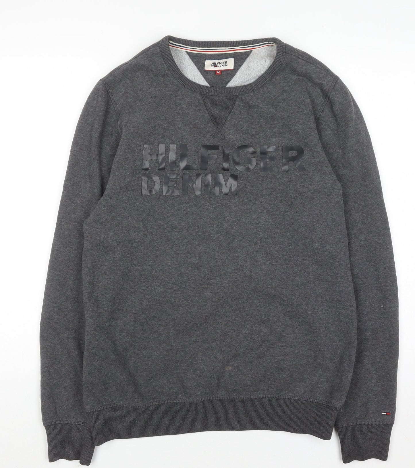 Mens UK Size M Tommy Hilfiger Grey Pullover Sweatshirt
