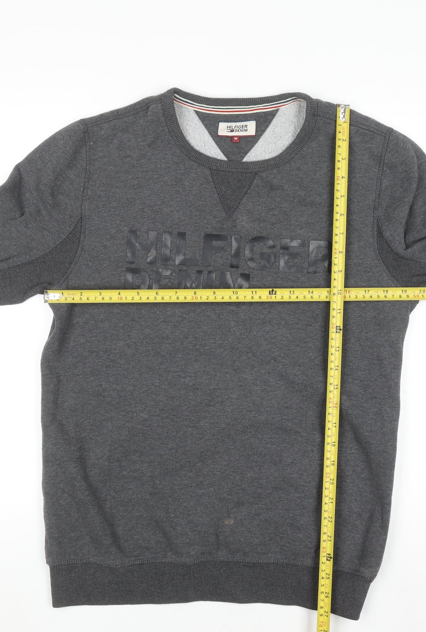 Mens UK Size M Tommy Hilfiger Grey Pullover Sweatshirt