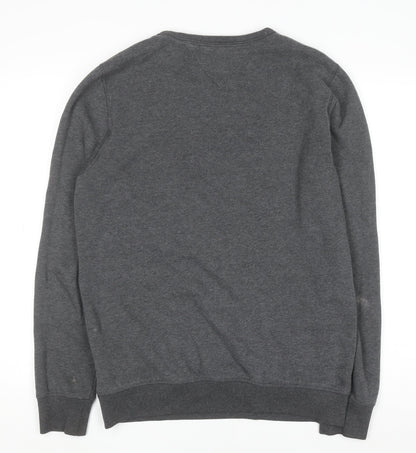 Mens UK Size M Tommy Hilfiger Grey Pullover Sweatshirt
