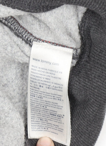 Mens UK Size M Tommy Hilfiger Grey Pullover Sweatshirt