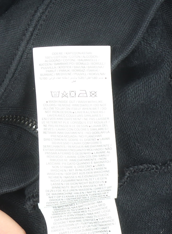 Mens UK Size S Nike Black Full Zip Hoodie