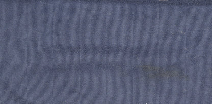 Mens UK Size L Stafford Blue Henley Sweatshirt