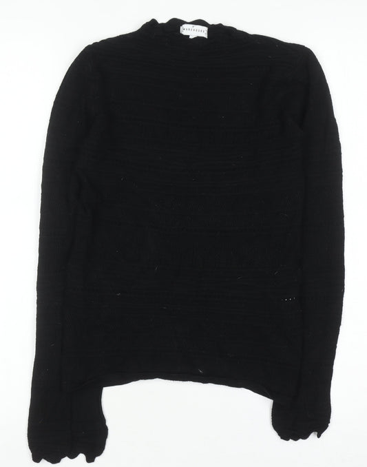 Womens UK Size 10 Warehouse Black Pullover Jumper