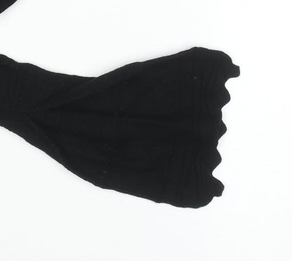 Womens UK Size 10 Warehouse Black Pullover Jumper