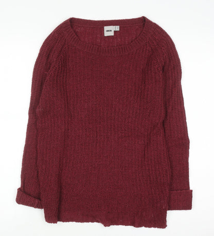 Womens UK Size 10 ASOS Red Pullover Jumper