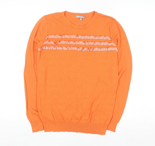 Womens UK Size 12 Oliver Bonas Orange Pullover Jumper