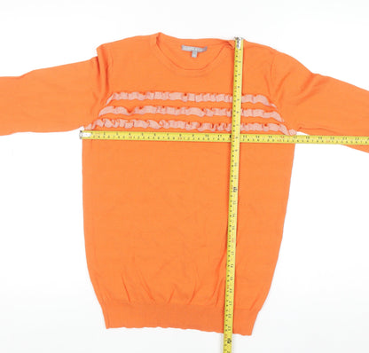 Womens UK Size 12 Oliver Bonas Orange Pullover Jumper