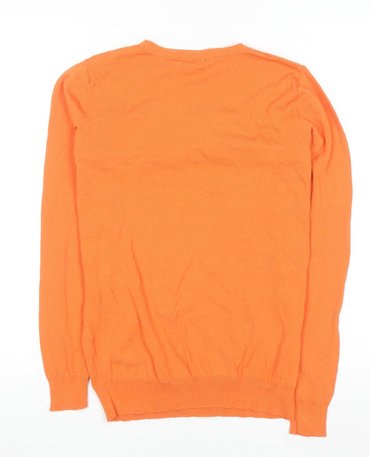 Womens UK Size 12 Oliver Bonas Orange Pullover Jumper